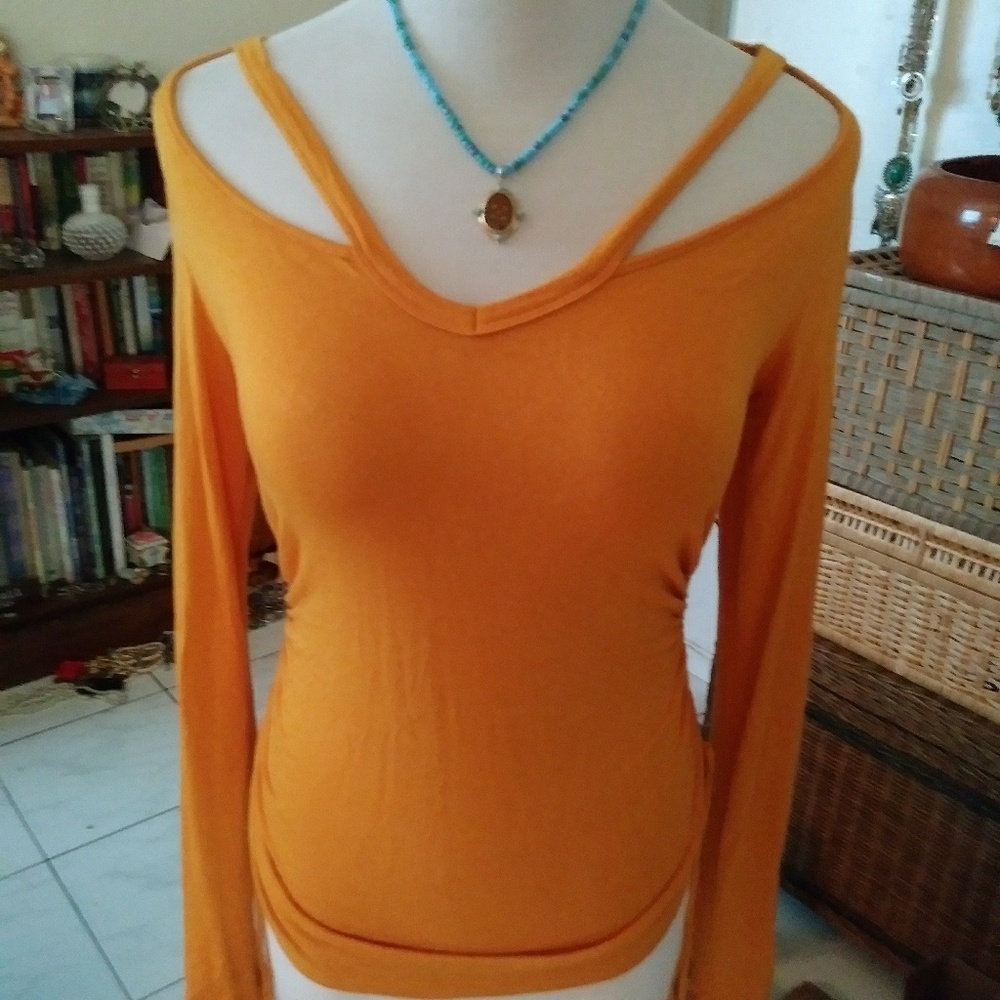 Nwot new boundaries orange top